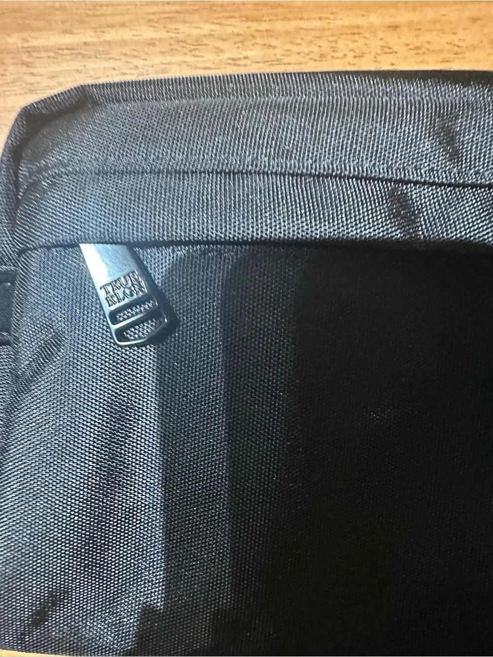 Bag for travel, very nice black color with zipper.